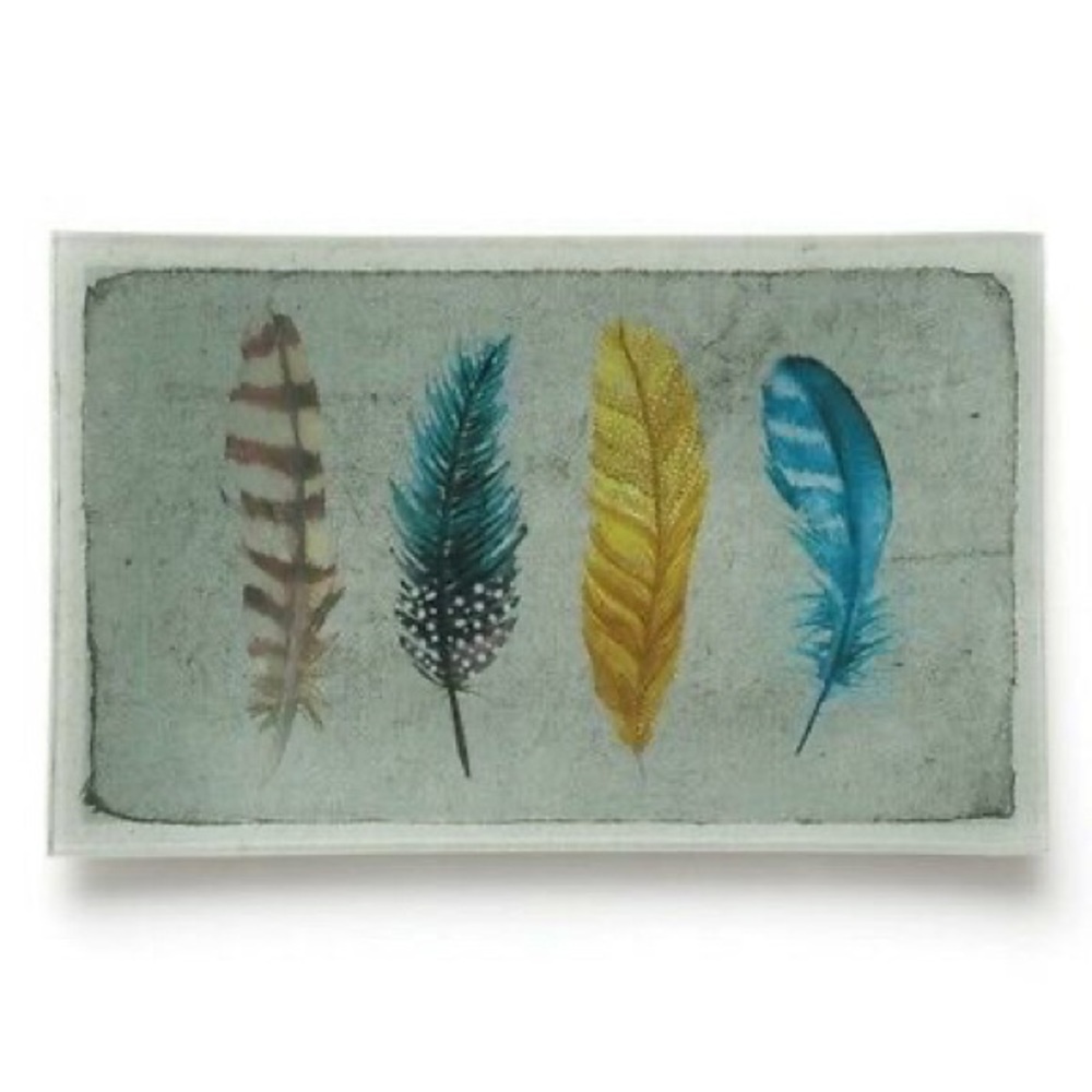 🆕 FLOCK TOGETHER Glass Tray c+i TR003